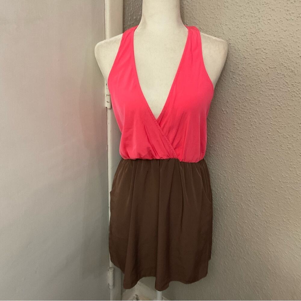 Lulu’s Strappy Open Back Neon Multi-color Dress. No Size Party Festival Boho